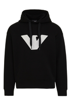 Double Jersey Logo Patch Hoodie